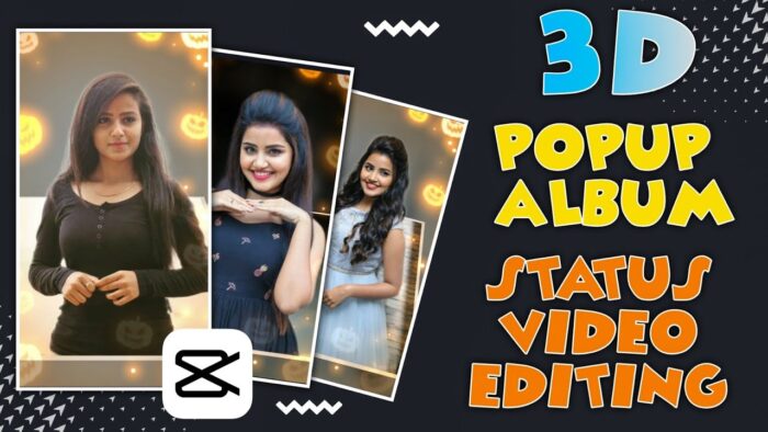 3D Popup Album Status Video Editing - Capcut Video Editing - Capcut Tutorial Hindi - Image 1