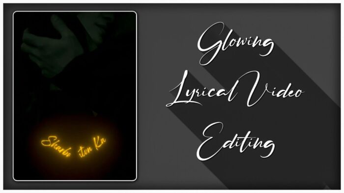 Glowing Lyrics Alight Motion - Black Screen Lyrics Editing - Trending Glow Lyrics Editing - Image 1
