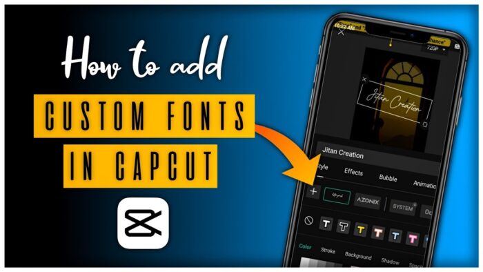 How to Add-Import Custom Font in Capcut - Capcut App pe Fonts Kaise Add Kare - Capcut Tutorial - Image 1