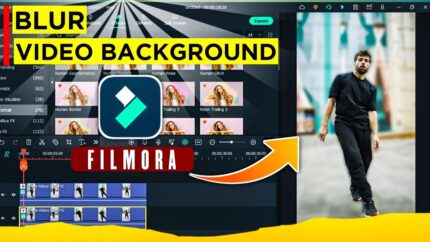 How to Blur Video Background Like DSRL - Background Blur Video Editing Using Filmora - Hindi