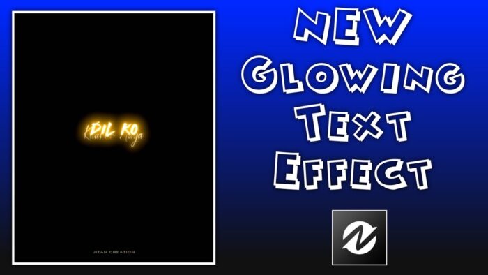 Instagram Glowing Text Effect Node Video - Alight Motion text Effect Lyrics Editing - Image 1