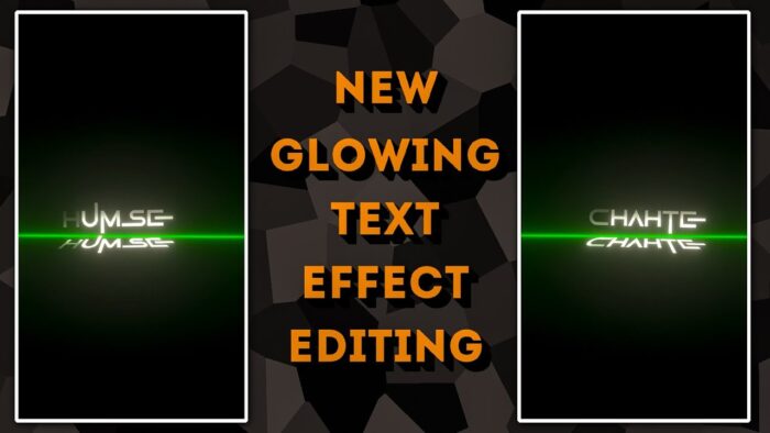 New Light Sweep Glow Effect Status Video Editing - Glowing Effect Lyrics Editing - Node Video Edit - Image 1