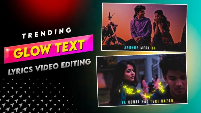 Trending Glowing Text Lyrics Video Editing - Glowing Text Effect in Filmora - Image 1